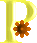 flower_p_letter_alphabets_yellow_animation_clipart.GIF