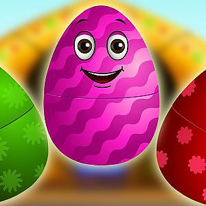 Surprise Eggs Nursery Rhymes | Old MacDonald Had A Farm | Learn Colours & Farm Animals | ChuChu TV - YouTube