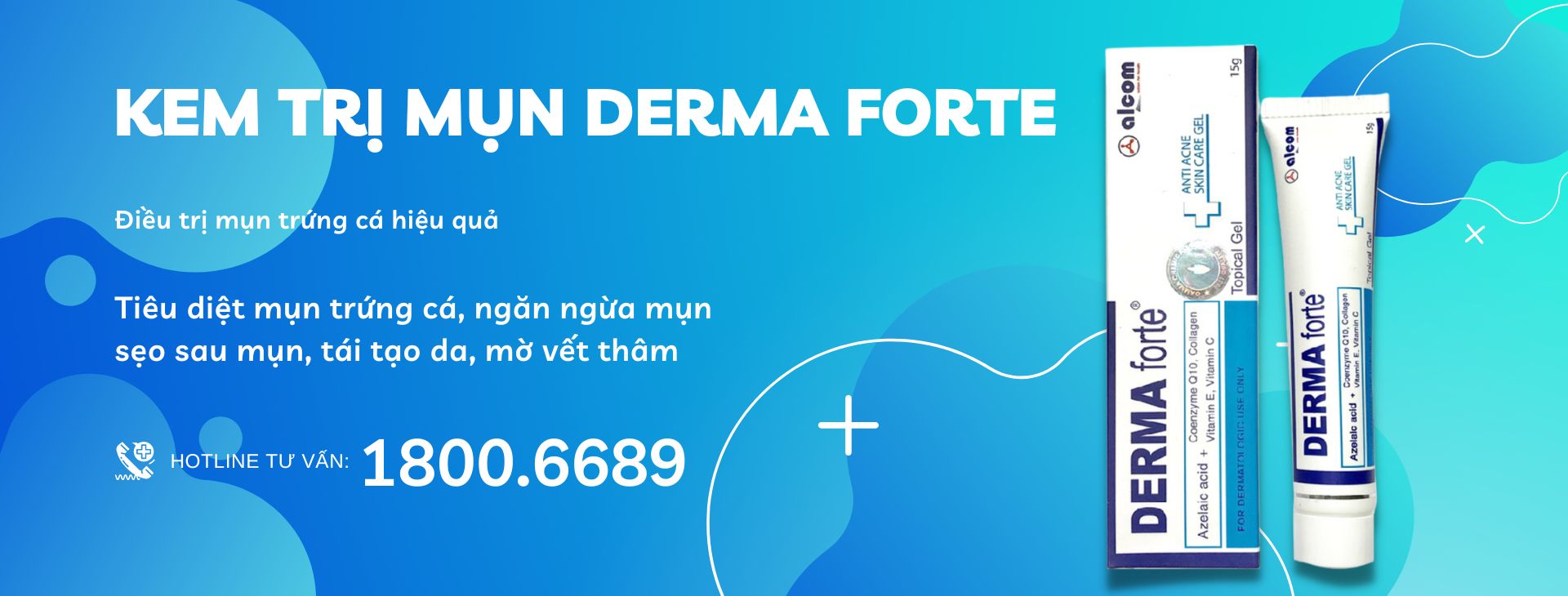 KEM TRỊ MỤN DERMA FORTE CHÍNH HÃNG